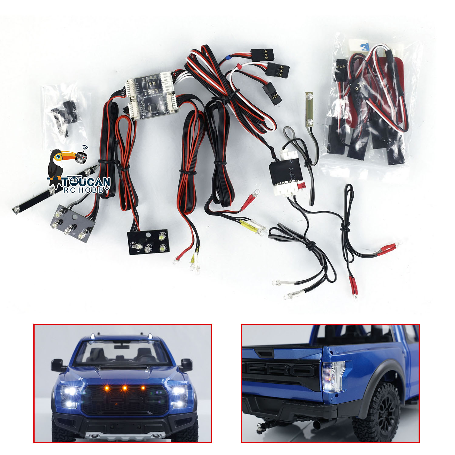 Rc Hobby Grade Crawler - Accessories Light System Spare for JDMODEL