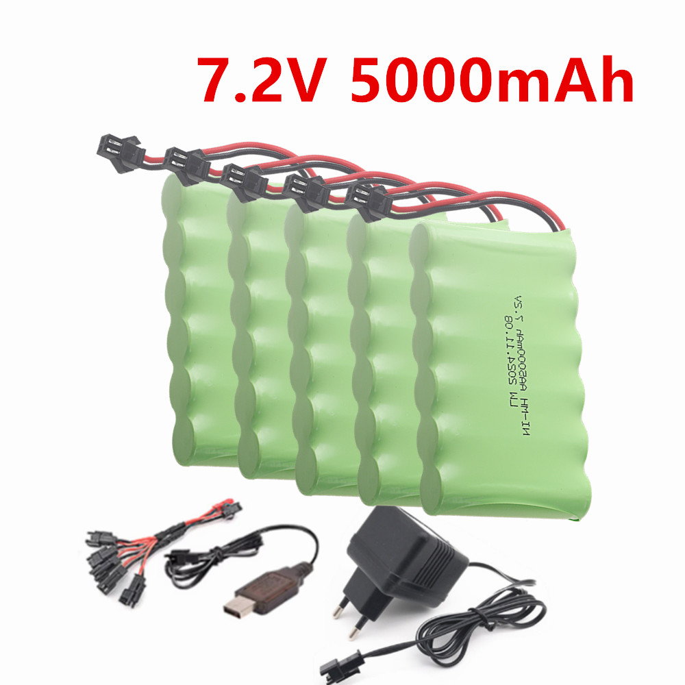 Rc Hobby Truck - Rechargeable 7.2v Ni-MH Battery 5000mAh 7.2