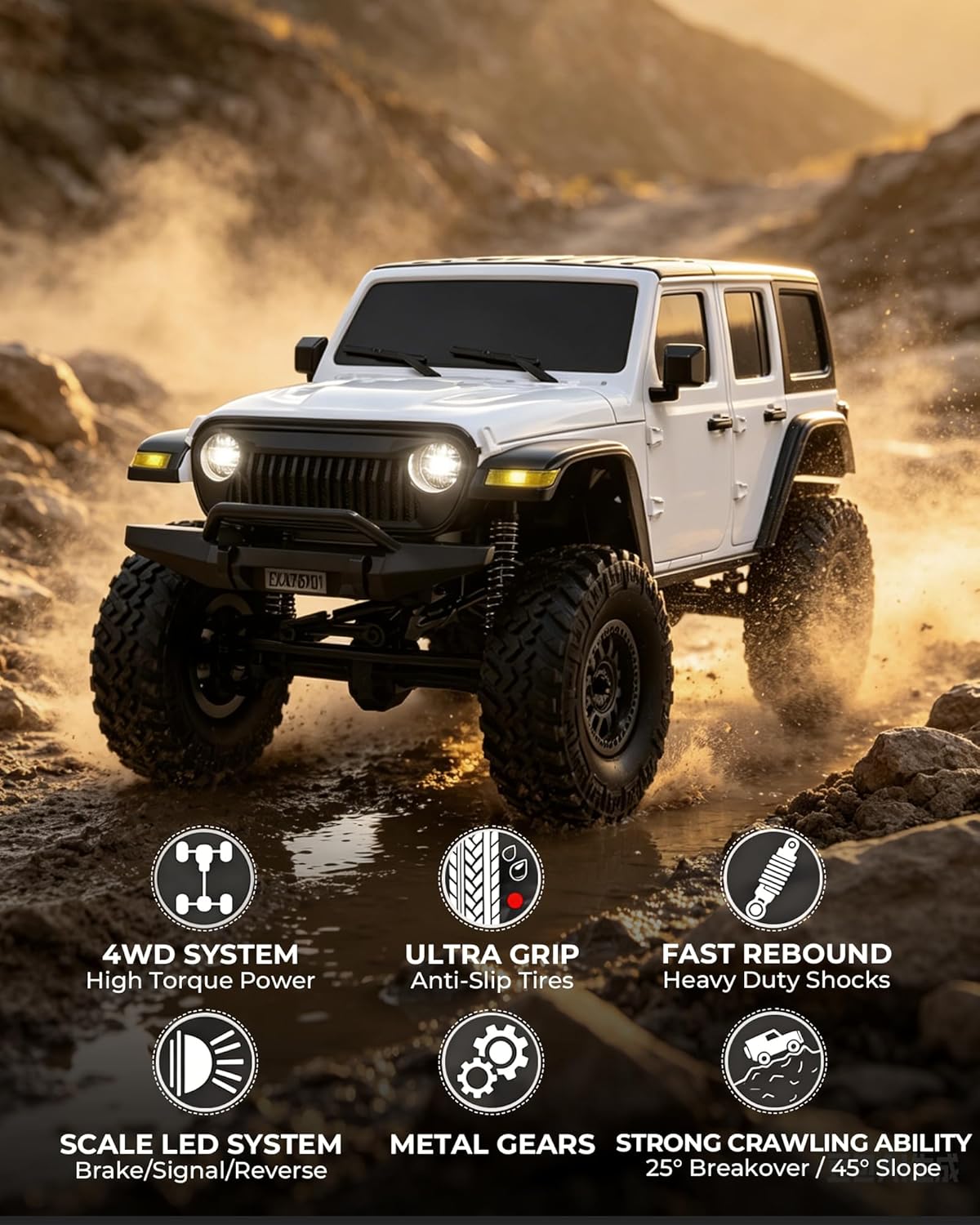 1/24 Scale All-Terrain RC Rock – Rc Hobby Grade Crawler recenzja i cena