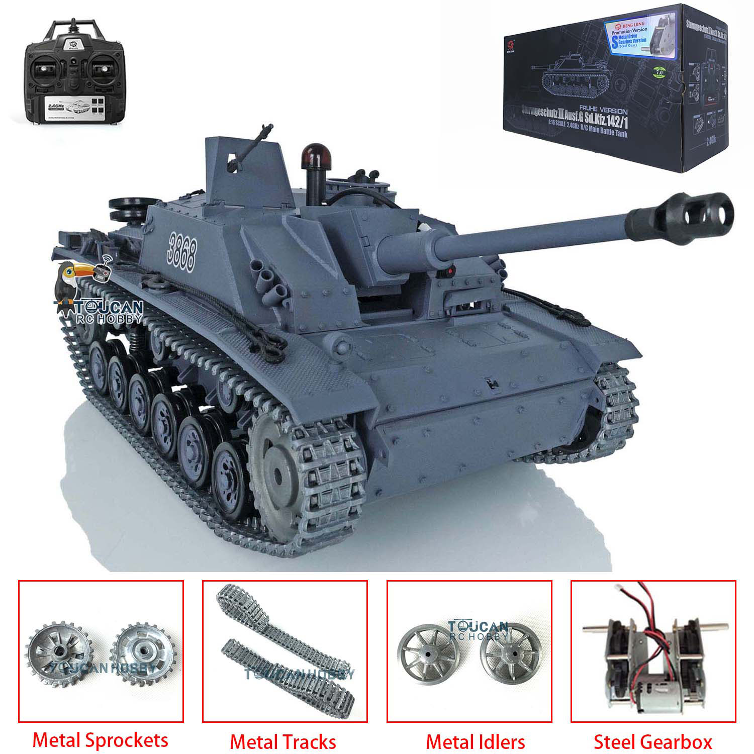 Heng Long 1/16 Scale 7.0 Stug  – Rc Hobby Track recenzja i cena