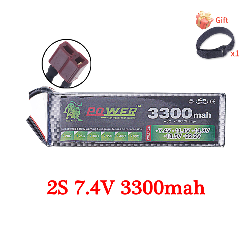 60C Lipo Battery 3300mAh 7.4V  – Rc Hobby Truck recenzja i cena