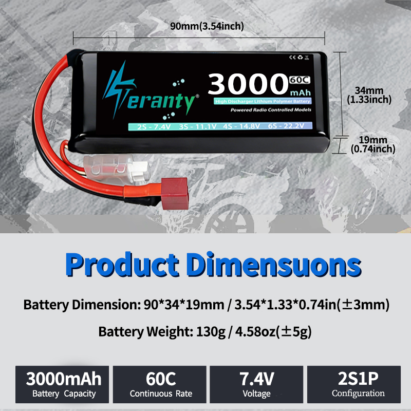 TERANTY 2S 3000mAh Lipo Batter – Rc Hobby Truck recenzja i cena
