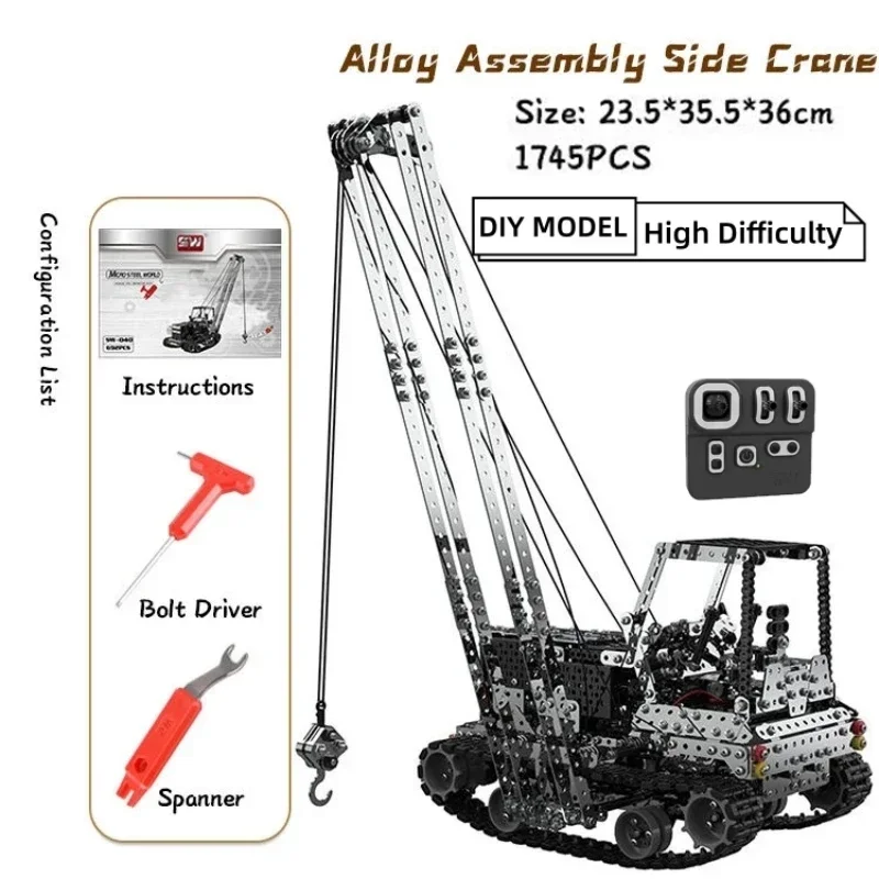 DIY Metal RC Crane Electric Ho – Rc Hobby Truck recenzja i cena