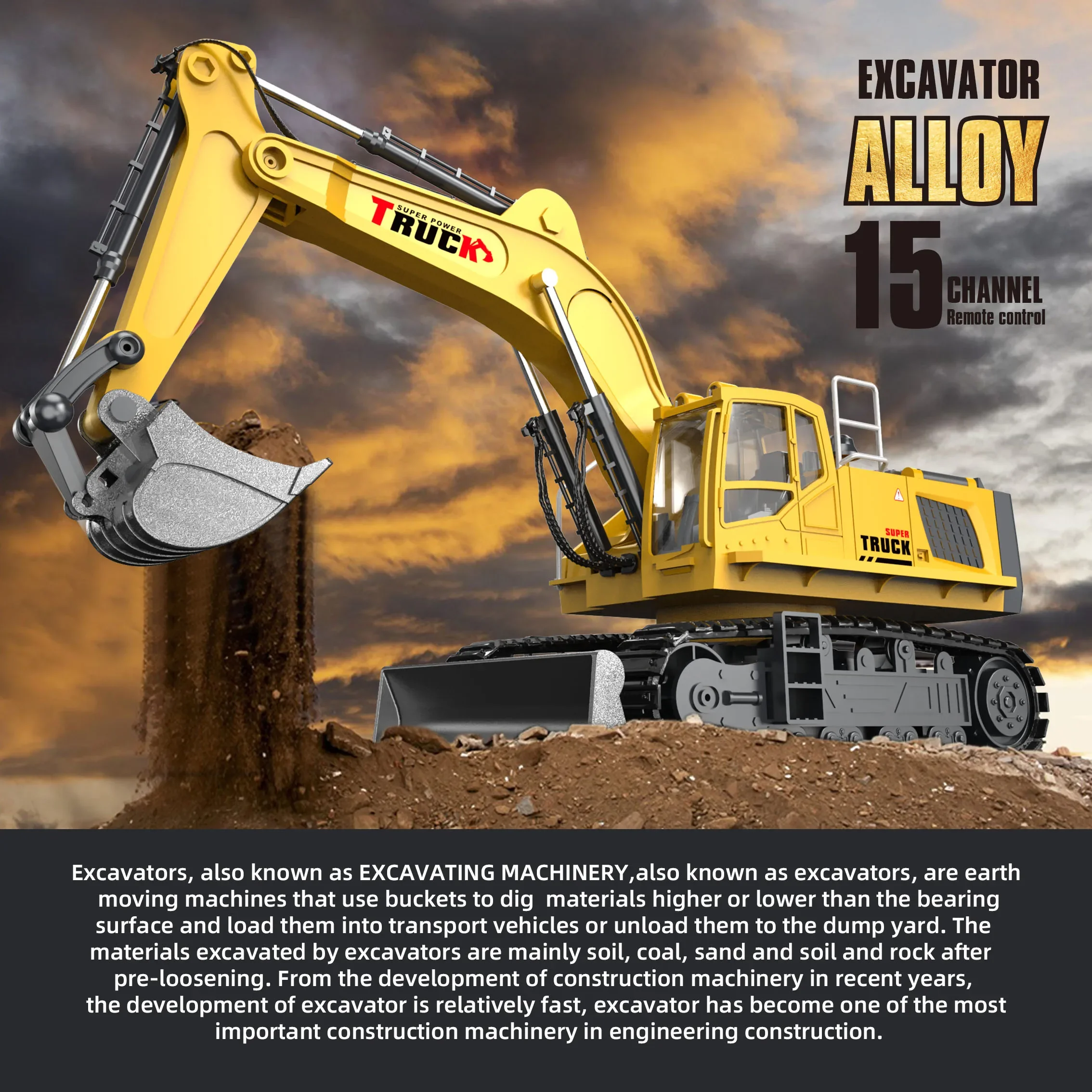 Rc Excavator Cars Trucks Alloy – Rc Hobby Excavator recenzja i cena