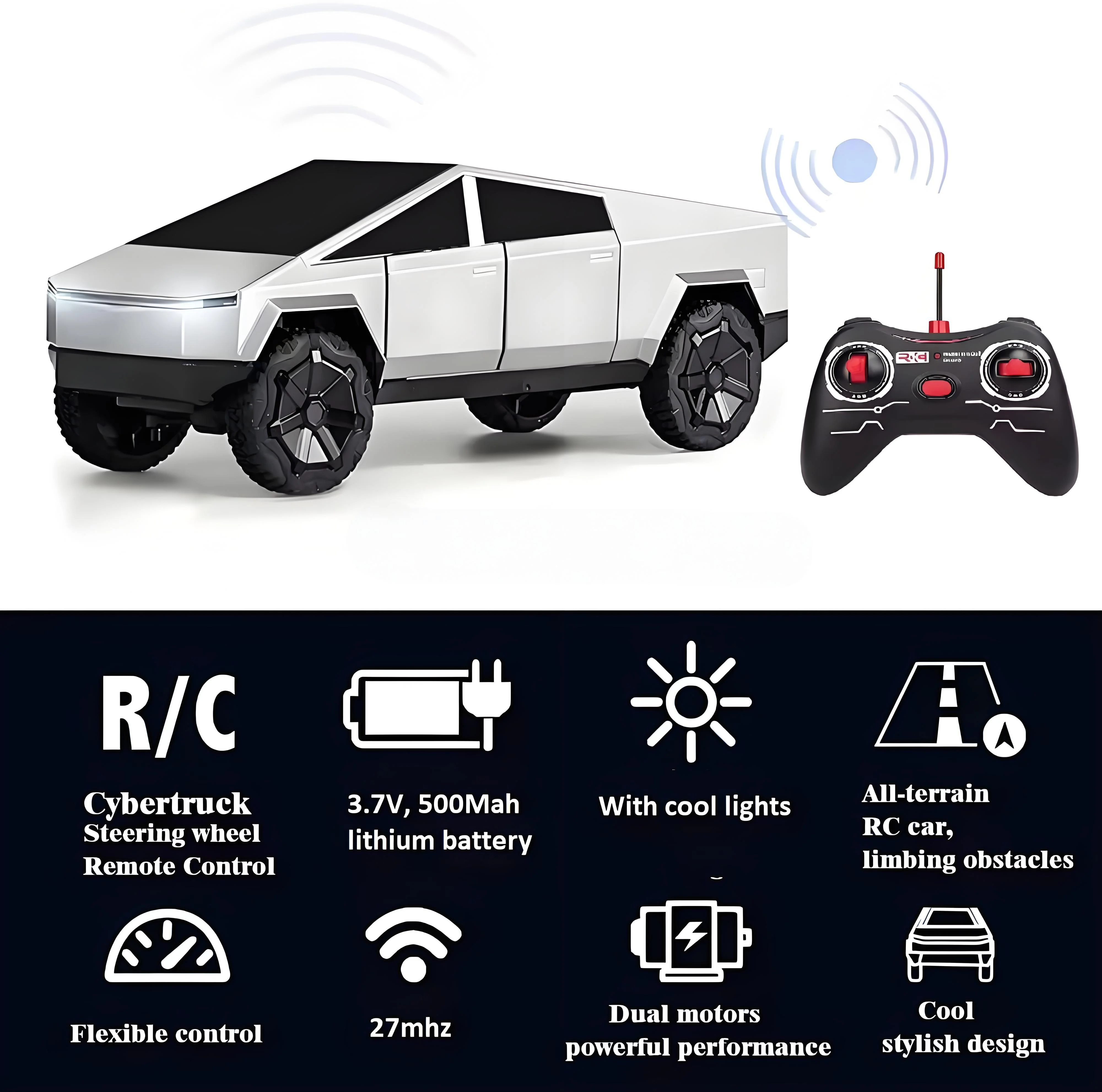 1:24 RC Cybertruck Pickup 4WD  – Led Light Kit Rc recenzja i cena
