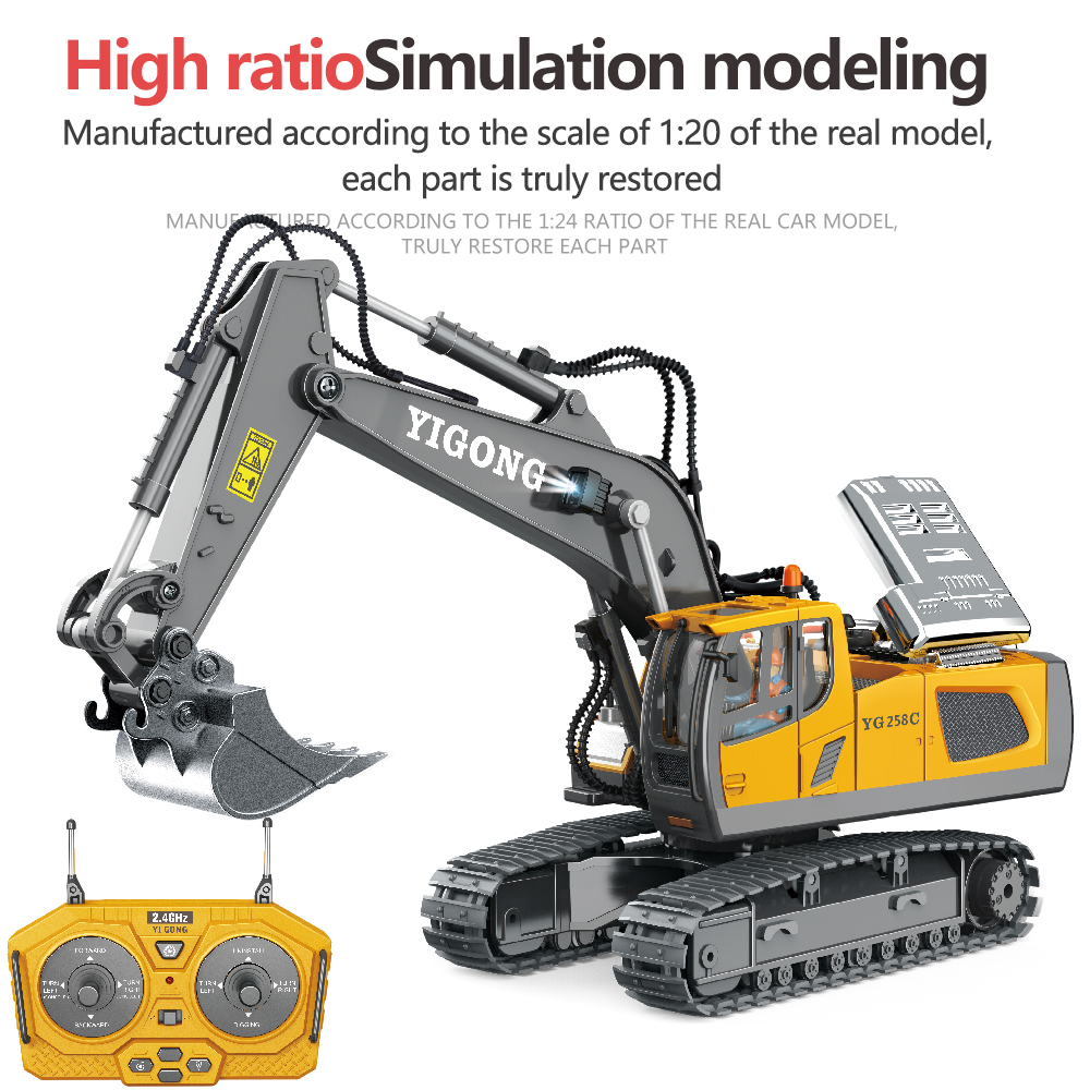 1:20 RC Excavator 2.4G Remote  – Rc Hobby Excavator recenzja i cena