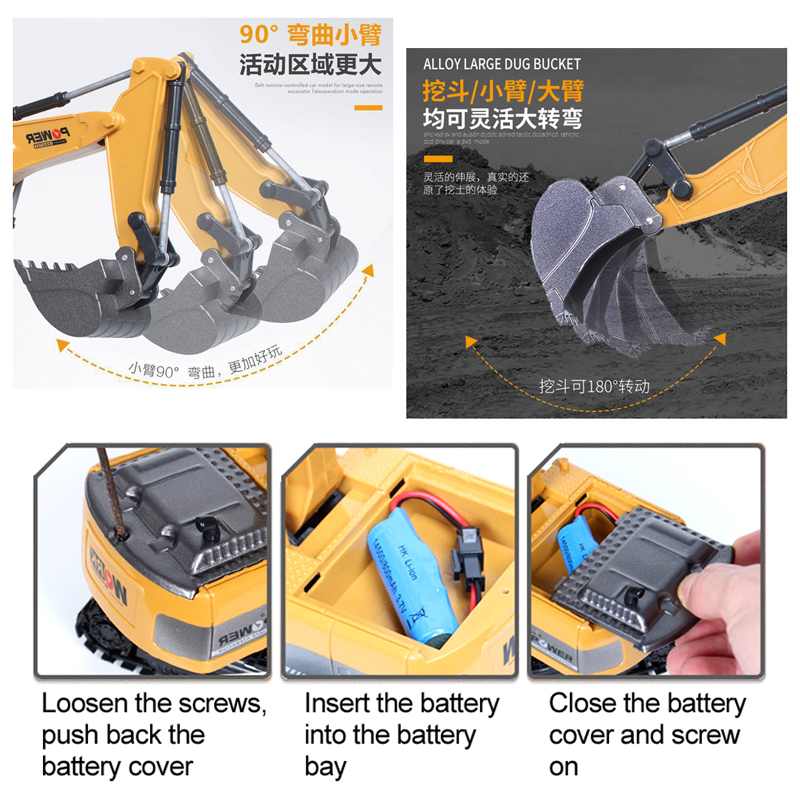 RC Excavator 2.4Ghz 6 Channel  – Rc Hobby Excavator recenzja i cena